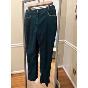 Women's Chico's Green Corduroy Pants Size 1.5‎
